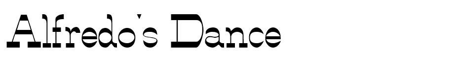 Alfredos Dance font