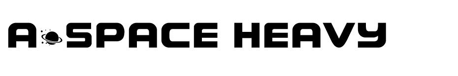 A*SPACE HEAVY Demo font