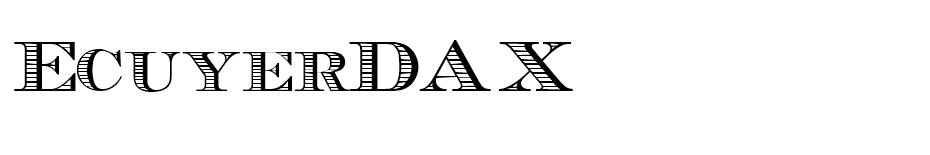 EcuyerDAX font