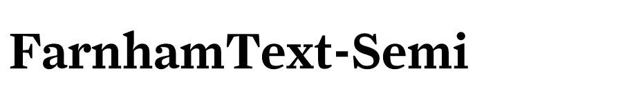 FarnhamText-Semi font