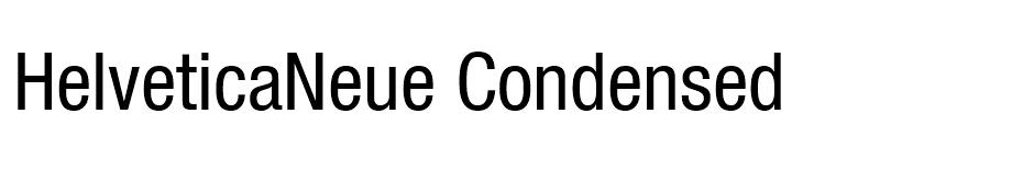 HelveticaNeue Condensed font