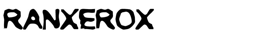 RANXEROX font