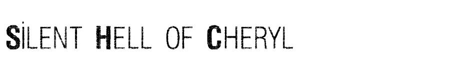 Silent Hell of Cheryl font
