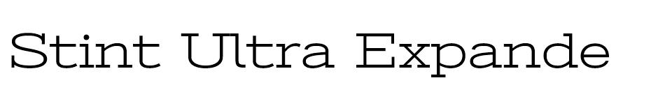 Stint Ultra Expanded Font font