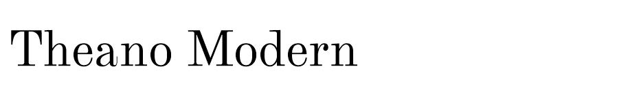 Theano Modern font