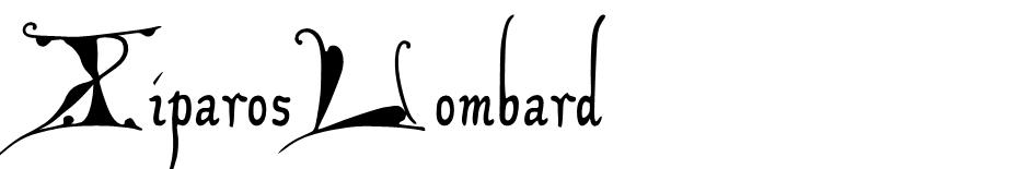XiparosLombard font