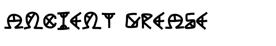 Ancient Grease  font
