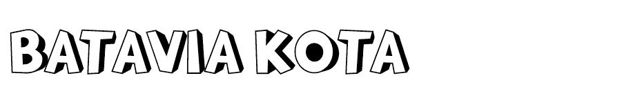Batavia Kota font