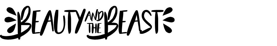 Beauty and the Beast font