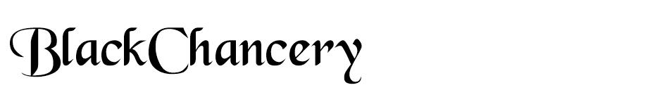 Black Chancery font