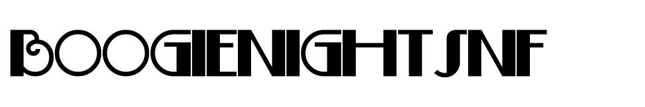 Boogie Nights NF  font
