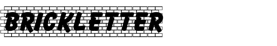 Brickletter  font