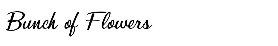 Bunch of Flowers  font