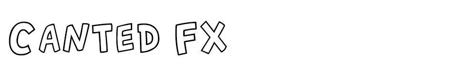 Canted FX  font