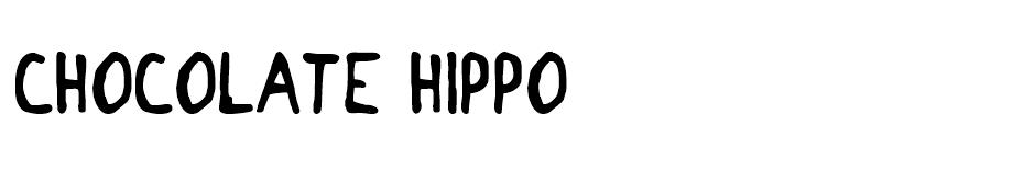 Chocolate Hippo font
