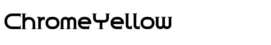 Chrome Yellow font