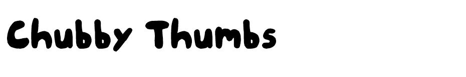 Chubby Thumbs font