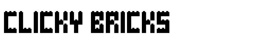 Clicky Bricks font
