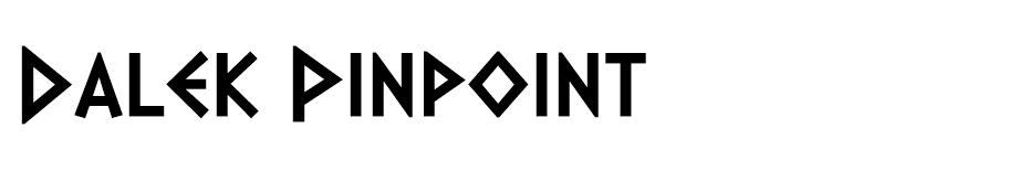 Dalek Pinpoint font