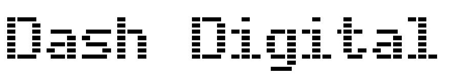 Dash Digital-7 font