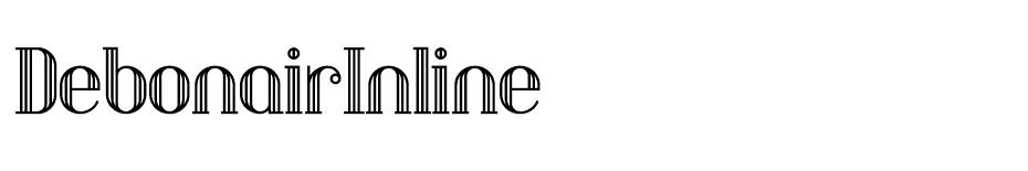 Debonair Inline  font