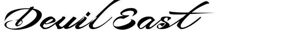 Devil East font