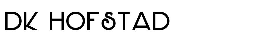 DK Hofstad  font