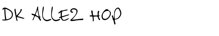 DK Allez Hop  font