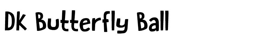 DK Butterfly Ball  font
