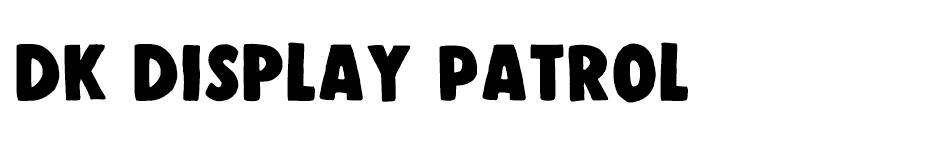 DK Display Patrol font