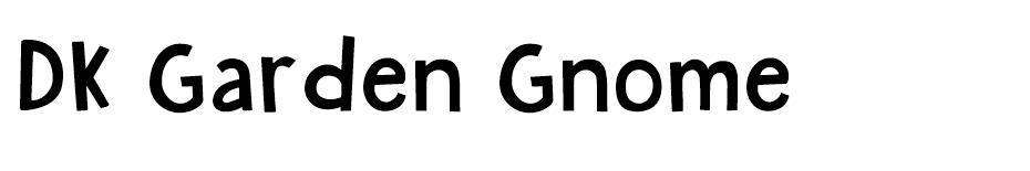 DK Garden Gnome font