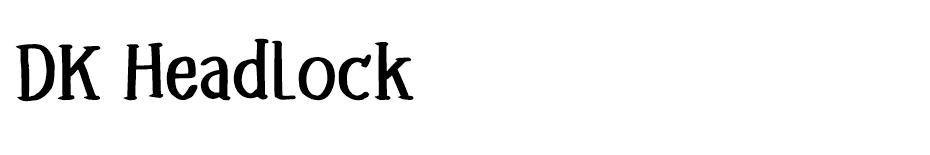 DK Headlock font