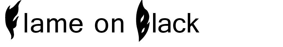 Flame on!  font