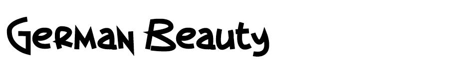 German Beauty font
