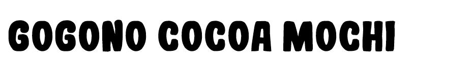 Gogono Cocoa Mochi  font