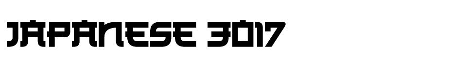 Japanese 3017 font
