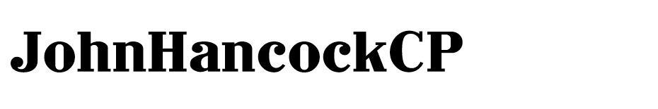 John Hancock CP font