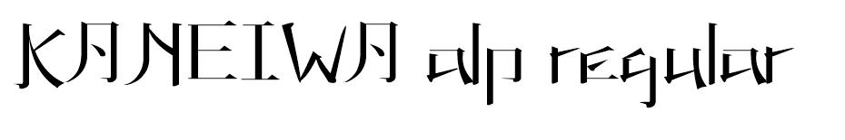 Kaneiwa font
