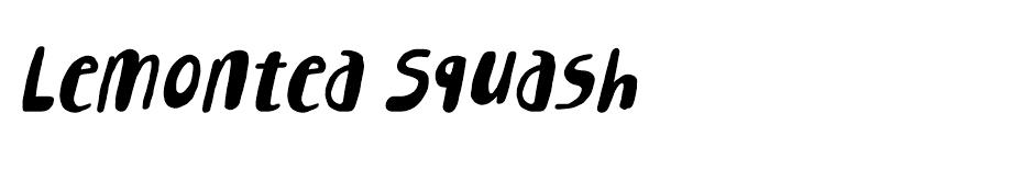 Lemontea Squash font