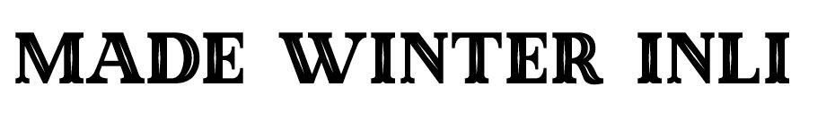 Made Winter font