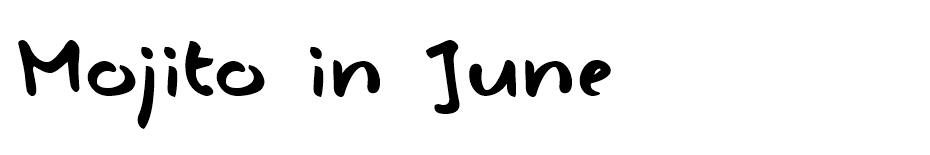 Mojito in June  font