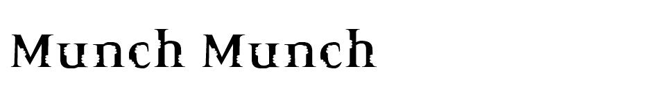 Munch Munch font