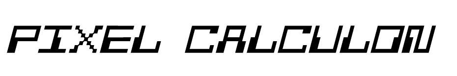 Pixel Calculon font