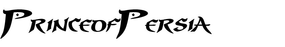 Prince of Persia font