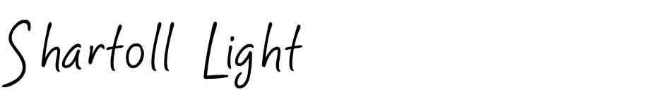 Shartoll Light  font
