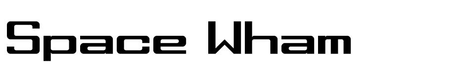 Space Wham font