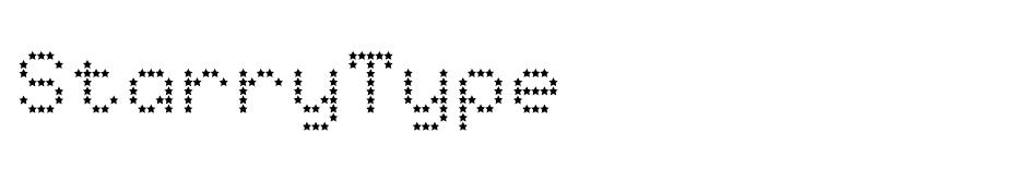 Starry Type font