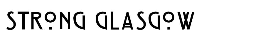 Strong Glasgow font