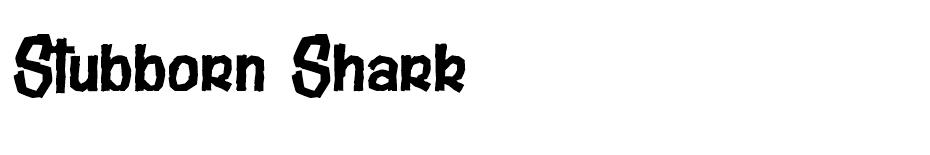 Stubborn Shark font