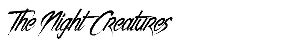 The Night Creatures  font